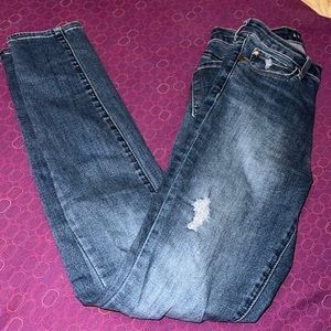 Articles of Society distressed blue skinny jeans